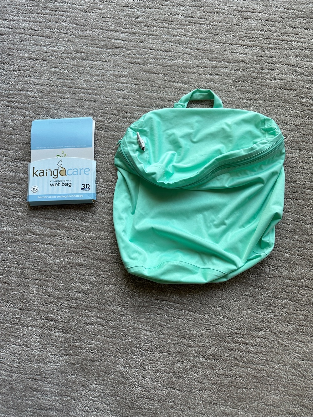 Kids Waterproof Wet Bag in Mint Green